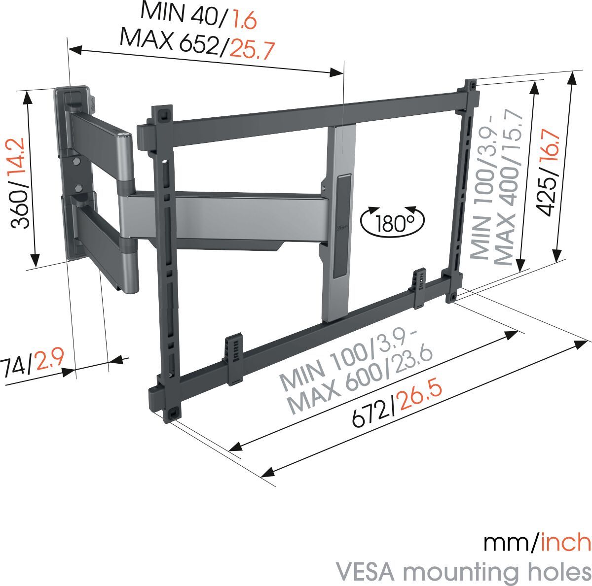 Vogel's TVM 5645 mount alternate view