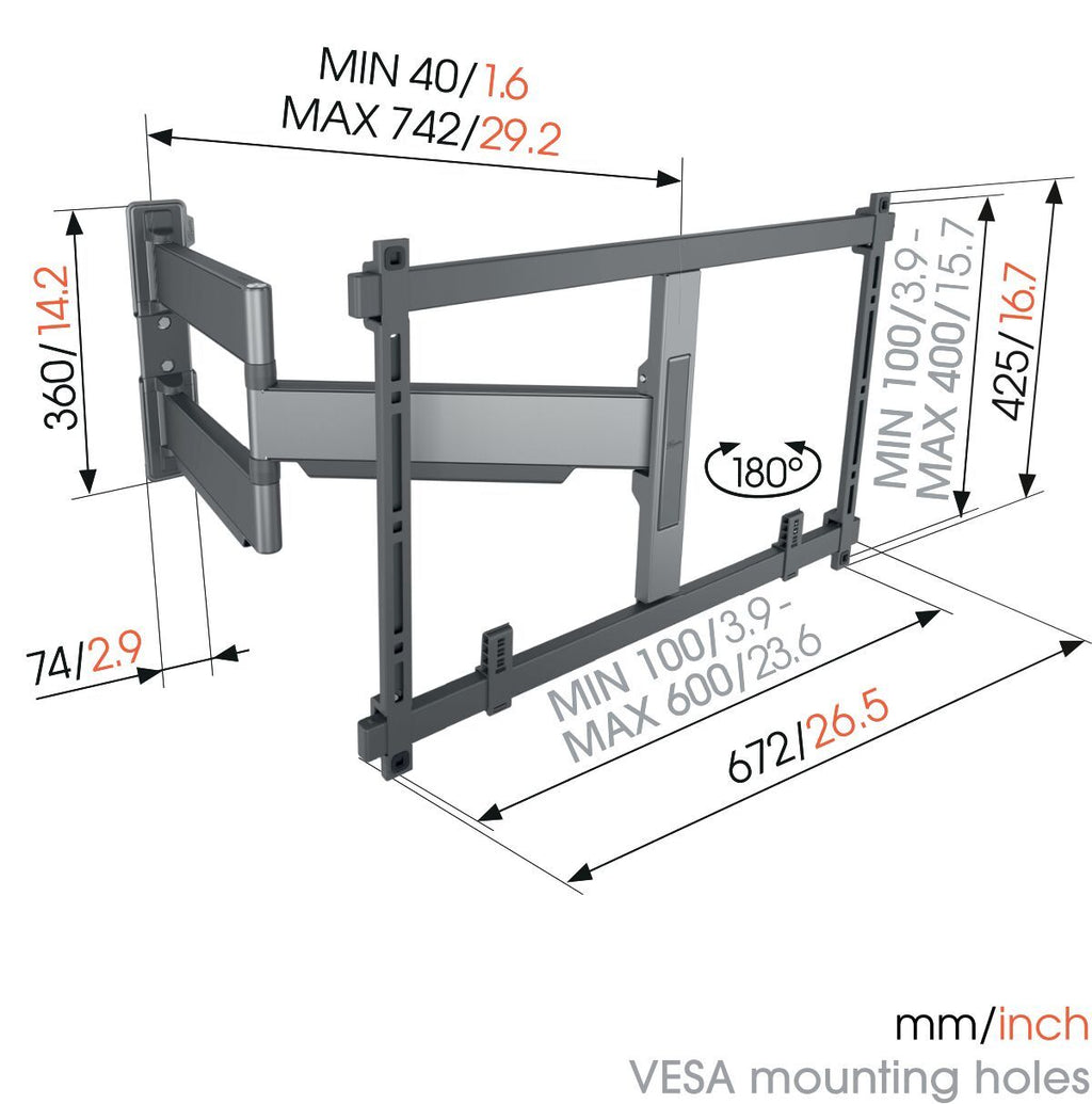 Vogel's TVM 5845 mount alternate view