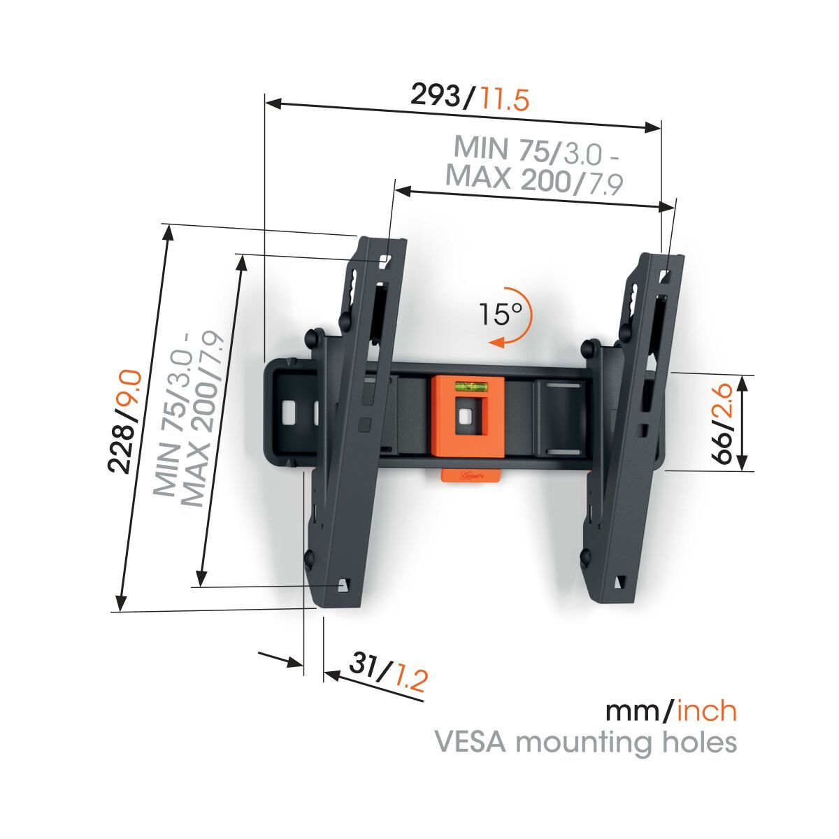 Vogel's TVM 1215 mount alternate view