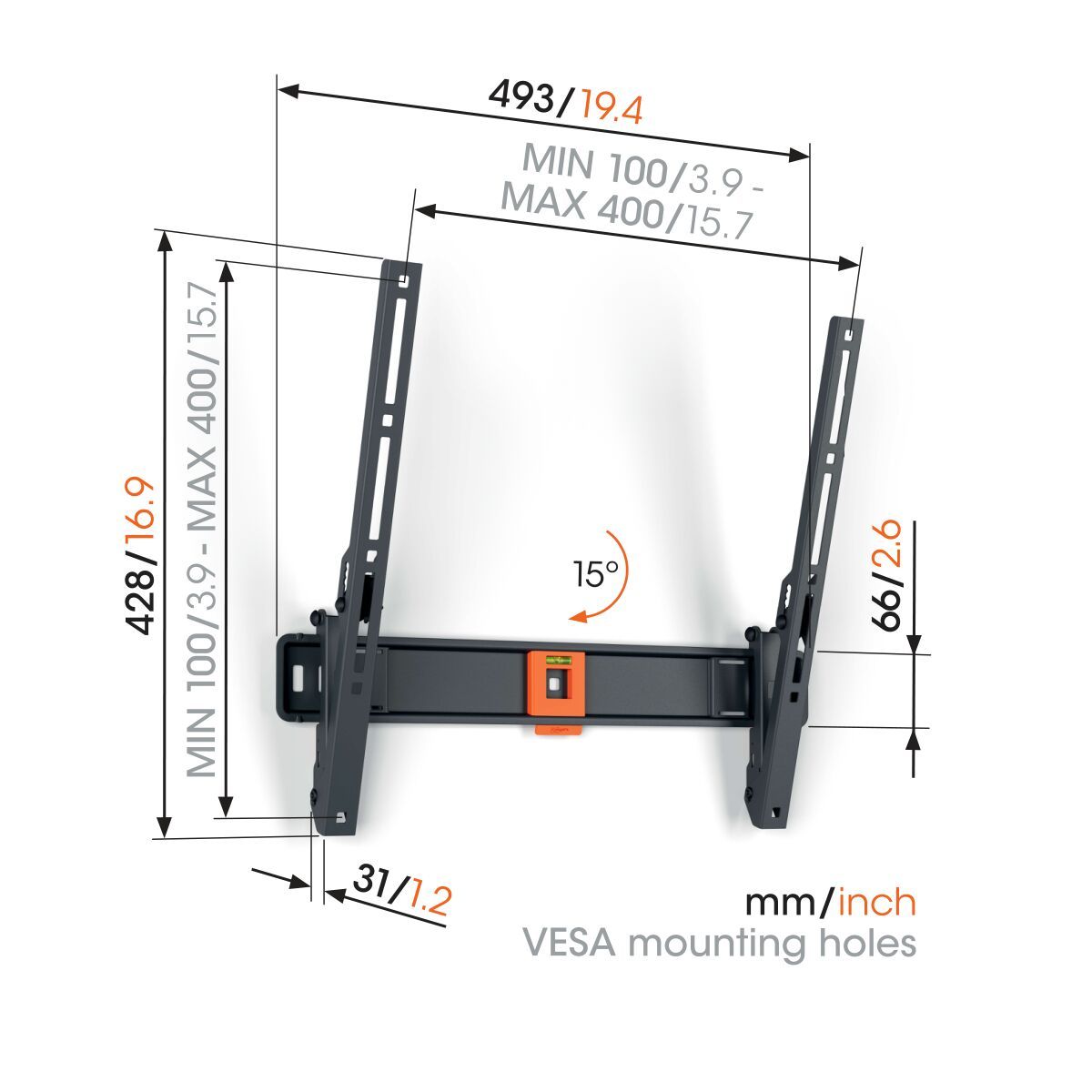 Vogel's TVM 1415 mount alternate view