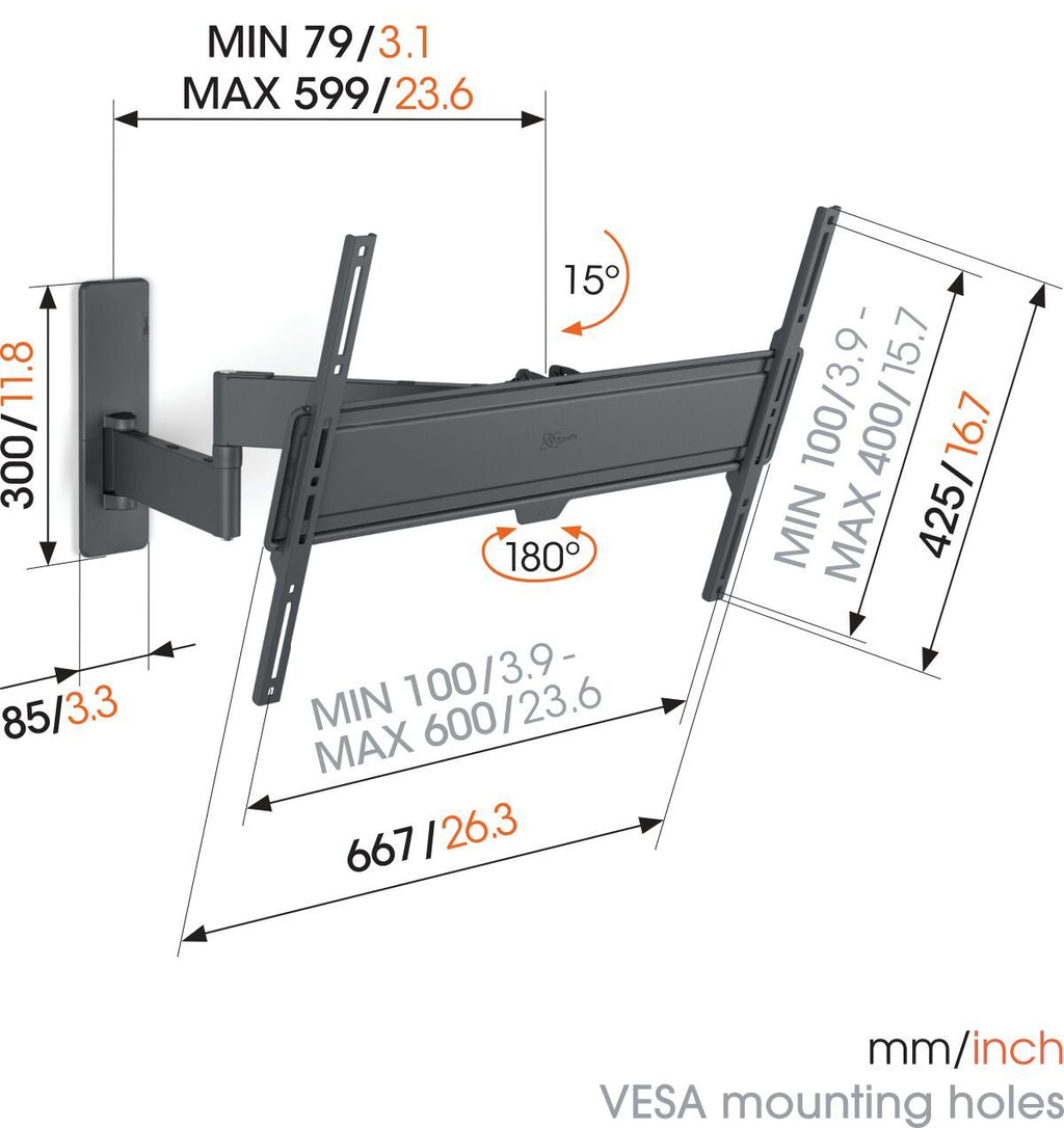 Vogel's TVM 1645 mount alternate view