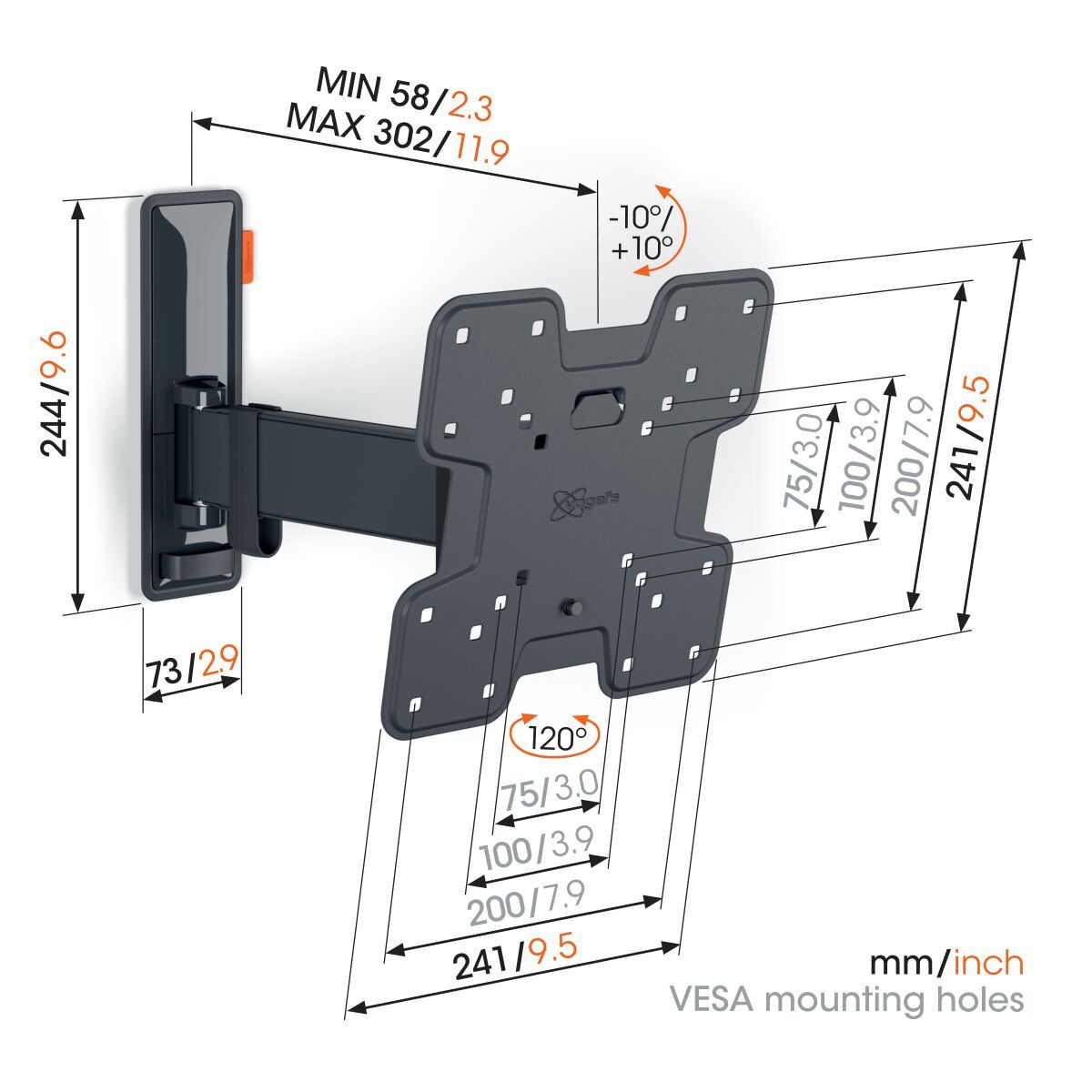 Vogel's TVM 3225 mount alternate view
