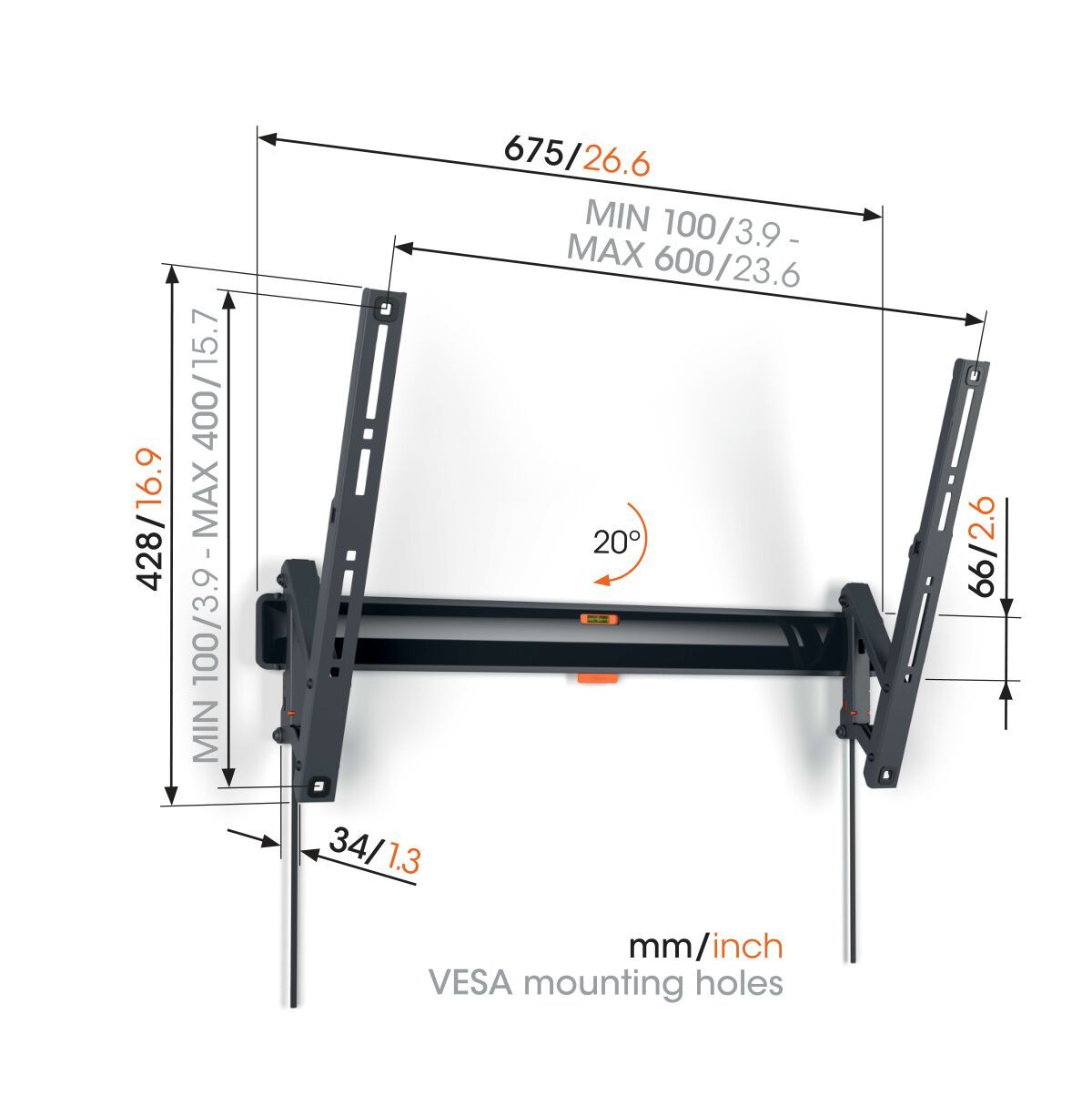 Vogel's TVM 3615 mount alternate view