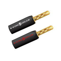 Wireworld Gold Set-Screw Banana Plugs - 4 Pack