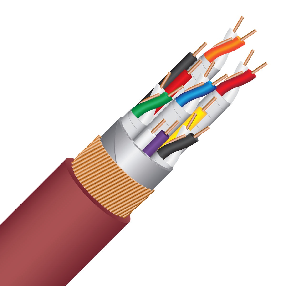 Wireworld Radius 48 HDMI Cable cutaway detail