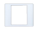 Alfatron XI-YZ-P 3 x 3 Module Surround Plate