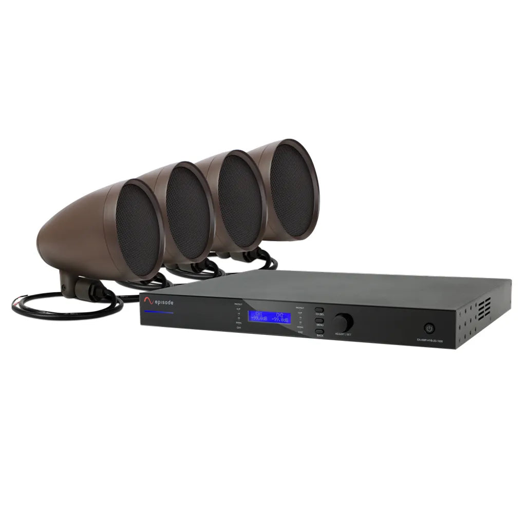 Episode LSSAT4 4 Garden Sat + Amp Kit speaker