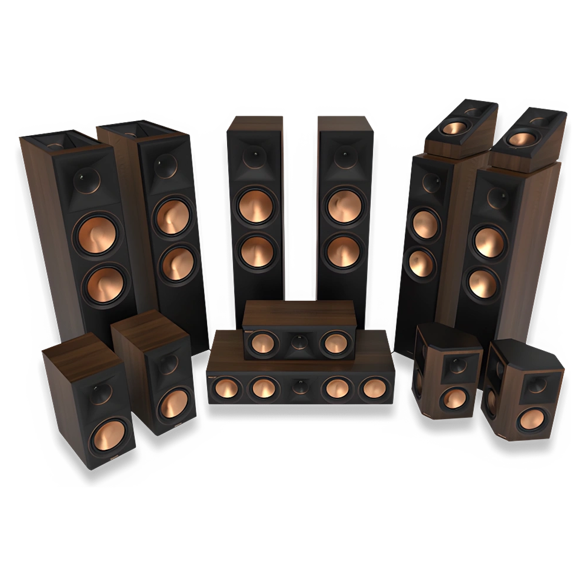 Klipsch Reference Premiere II cinema speakers with floorstanding, centre, surround and Dolby Atmos elevation models